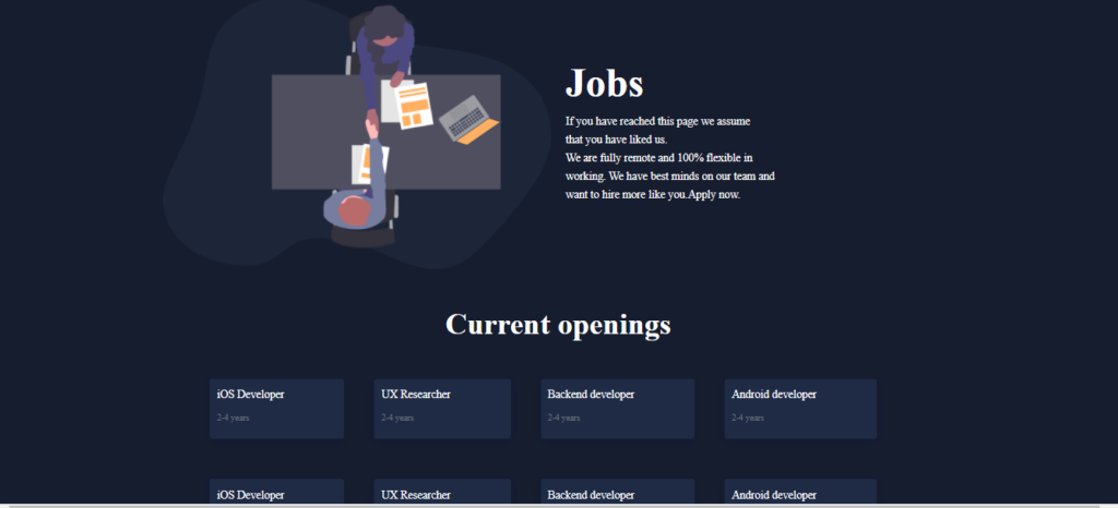 jobs for  Website in MERN Stack